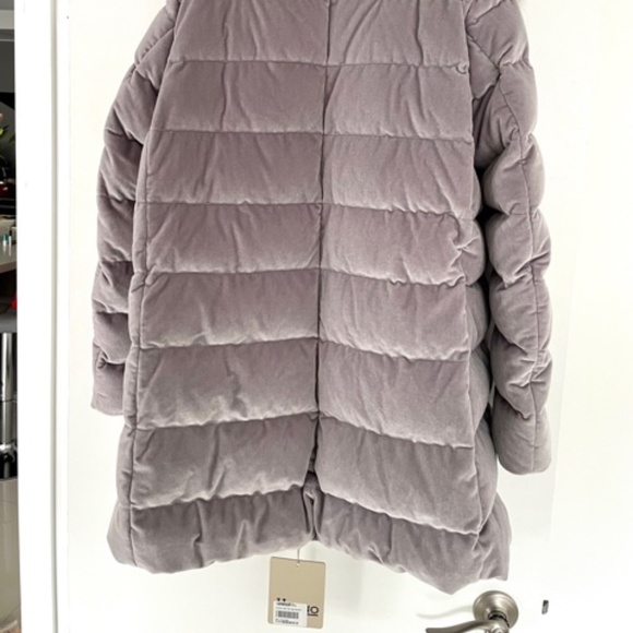 HERNO VELVET DETACHABLE FUR COLLAR GOOSE DOWN JACKET 44/8/6 - Picture 8 of 10